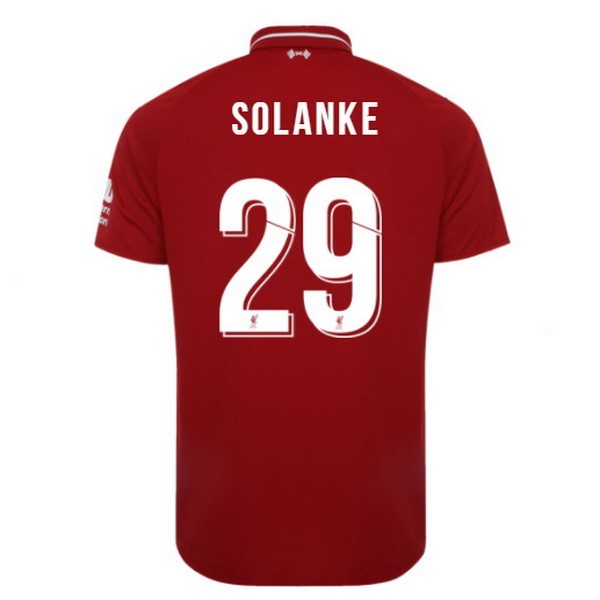 Camiseta Liverpool Replica Primera Ropa Solanke 2018/19 Rojo